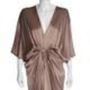 Lanvin Paris Short Champagne Cocktail Dress Size 8